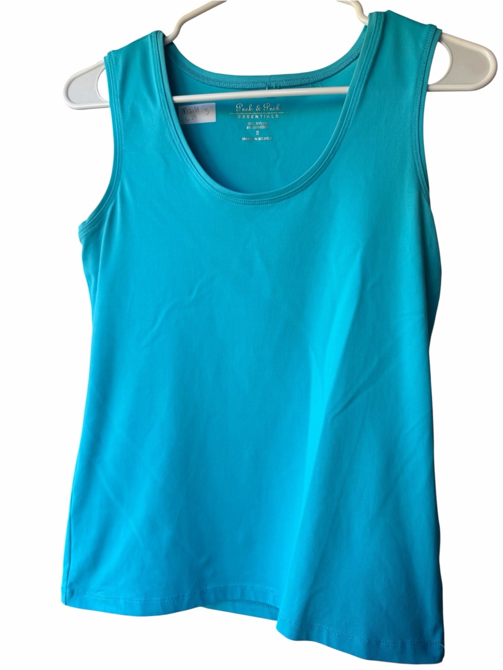 Peck & Peck Tourquoise Scoop Neck Tank Top - Womens NWOT